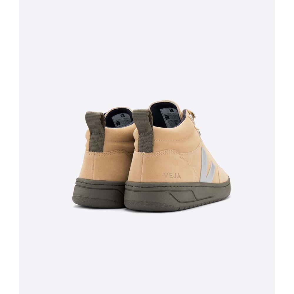 Veja RORAIMA SUEDE Høye Herre Khaki | NO 108OKI